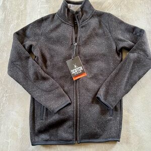 Men’s Scotch Of Holland Original Tour Gray Fleece Jacket.MSRP-$140. Free Ship